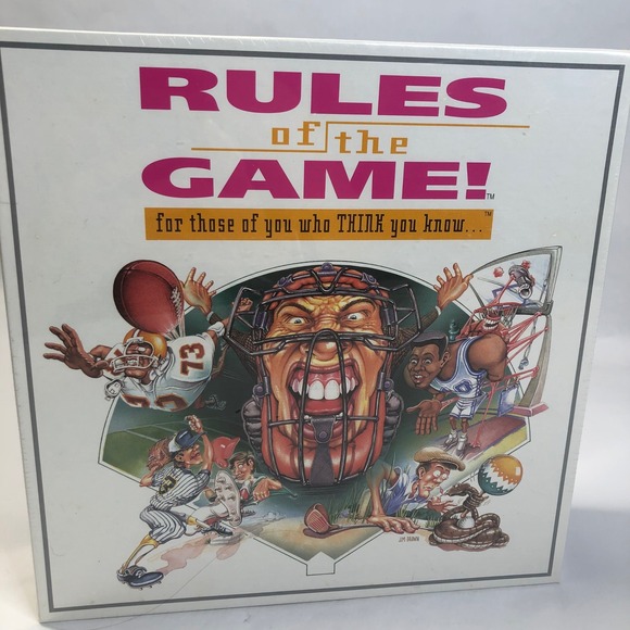 Rules of the‎ Game Board Game Sports Trivia Questions Family Fun 1995 NEW - Picture 1 of 11